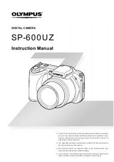 Olympus SP 600 UZ manual. Camera Instructions.